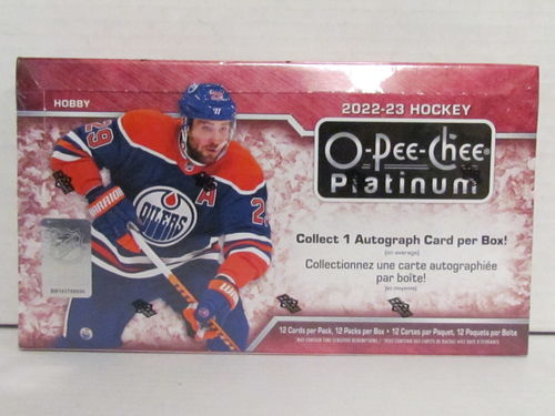 2022/23 Upper Deck O-Pee-Chee (OPC) Platinum Hockey Hobby Box